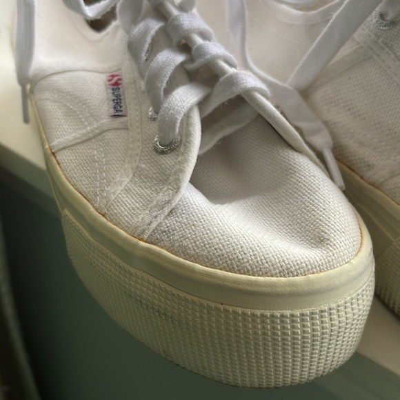 Superga 2790 white flatform 4cm sneakers - Picture 8 of 12